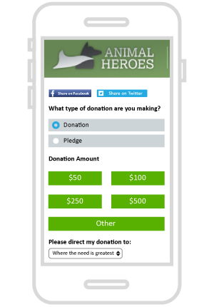 Check out this mobile online giving page.