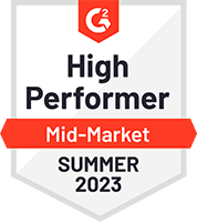 G2 High Performer Summer 2023 Badge