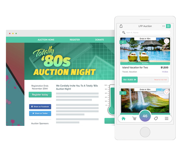 Auction online fundraising platform can maximize your success.