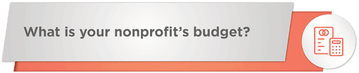 What is your nonprofit's budget for your online fundraising platform?